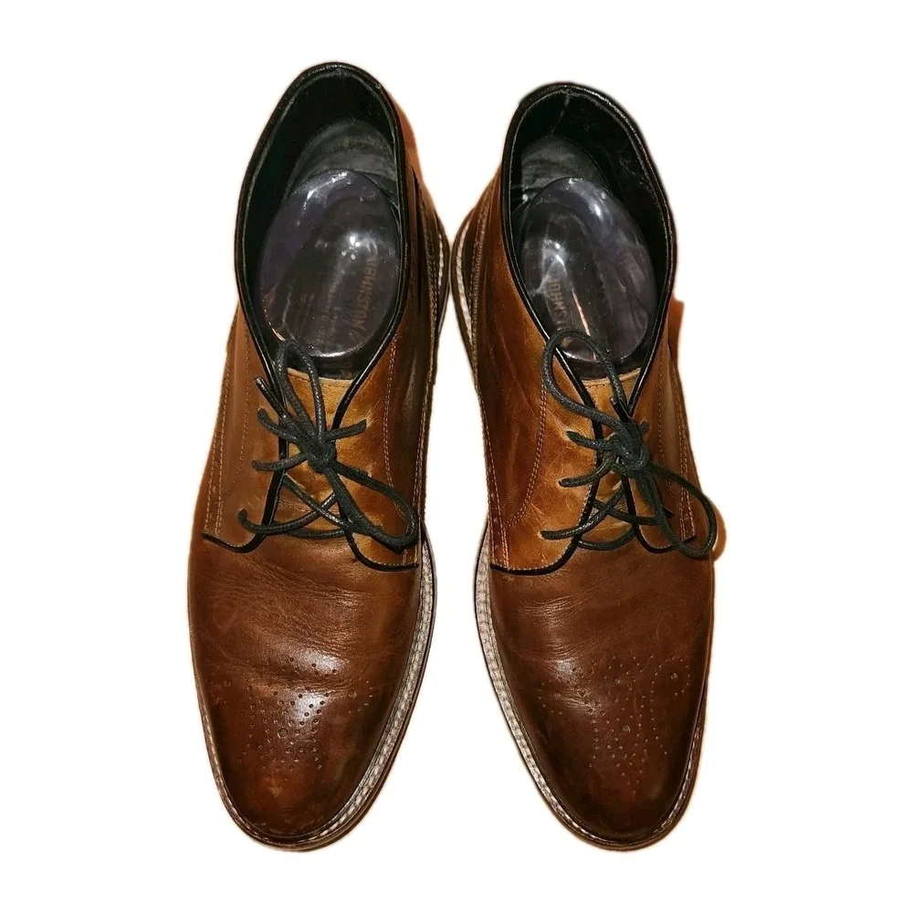 Johnston & Murphy‎ Rich Brown Chukka Boots US Men's 8M Quiet Luxury